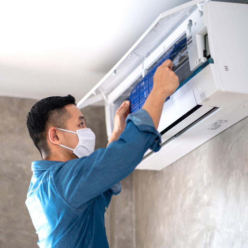 Comfort Breeze technician assessing a Canberra home